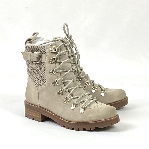 Sam Edelman Tenlee Suede Leather Lace-Up Lug Sole Hiker Boot 7 - Picture 2 of 12
